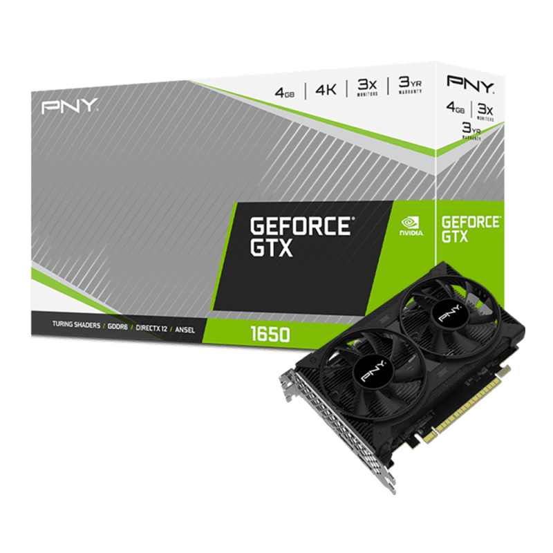 1345-20200417112232 Tarjeta de Video PNY Nvidia GeForce GTX1650 4GB GDDR6 Dual Fan PB, 128-bit, PCI-Express 3.0 x16 - - en Elite Center