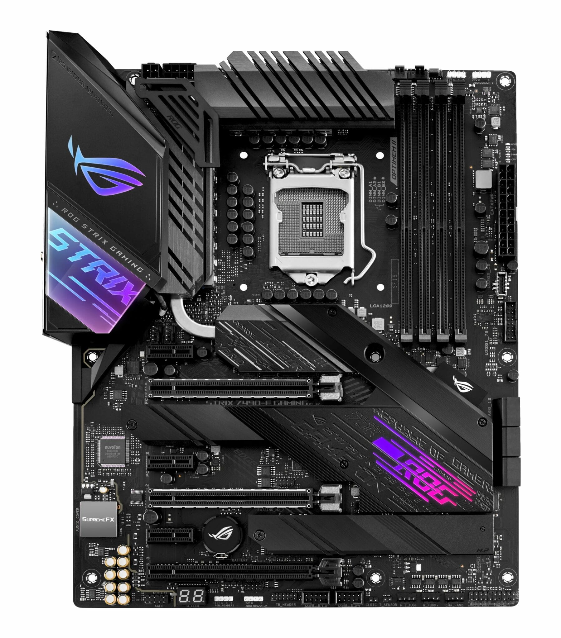 Placa Madre ASUS ROG Strix Z490-E GAMING LGA1200, WiFi 6, SATA 6Gb/s, 2x M.2, 14+2 Power Stages, ATX