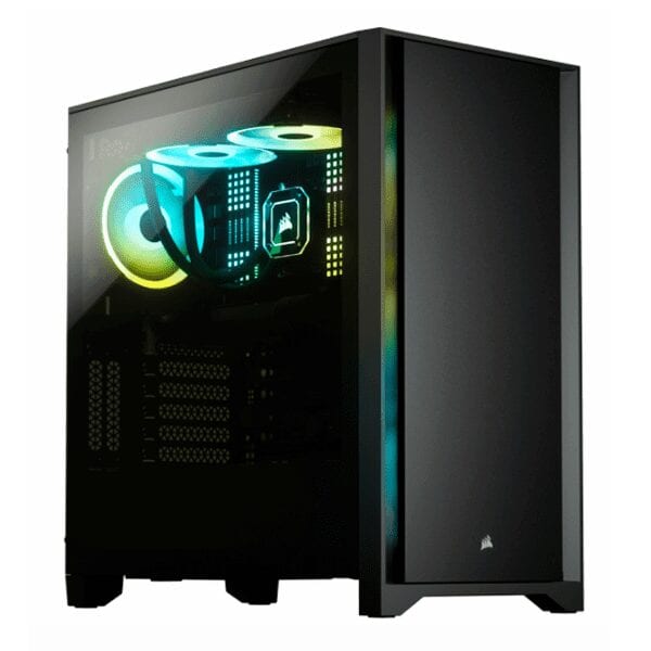 Gabinete Corsair 4000D, Vidrio templado, EATX, ATX, MicroATX, Mini-ITX, Color negro
