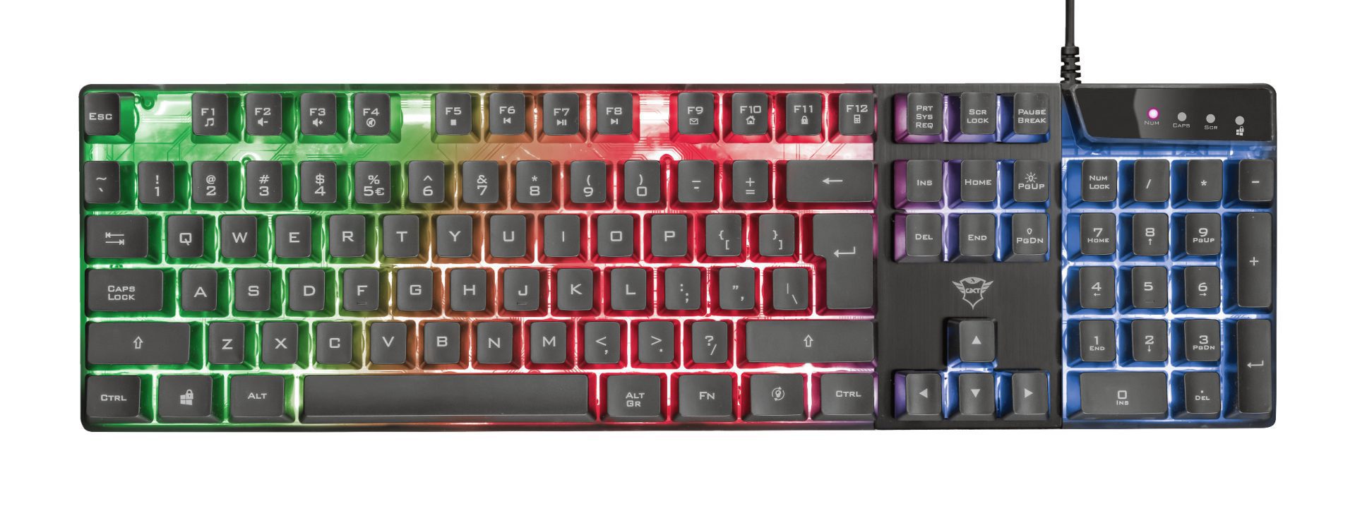 1630089322997-89660390_3355505548 Teclado Trust GXT 835 Azor teclado Juego USB QWERTY Español Negro - - en Elite Center