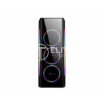 Gabinete GAMEPRO N23B, Vidrio Templado, Malla Frontal, 3x Fan , Mid Tower ATX ,Negro - Imagen 4