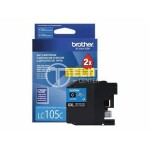 Brother LC105C cartucho de tinta 1 pieza(s) Original Alto rendimiento (XL) Cian