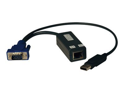 20220321-174323 Tripp Lite USB Single Server Interface Unit Virtual Media KVM Switch HD15 USB RJ45 TAA - Alargador KVM - hasta 30 m - - en Elite Center