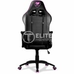 Silla Gamer Cougar Armor One EVA (PVC, Ajustable, 120kg, Negra-Rosado) - Imagen 4