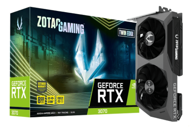 3070-lhr Tarjeta de video Zotac GeForce RTX 3070 Twin Edge LHR, 8GB, GDDR6, 256-Bit, HDMI - - en Elite Center