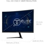 Monitor Viewsonic VX Series VX3218-PC-MHD pantalla para PC 80 cm (31.5") 1920 x 1080 Pixeles Full HD LED Negro - Imagen 2