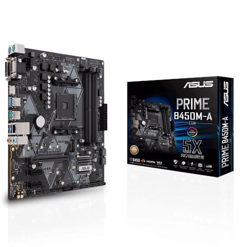PRIME-B450M-A Tarjeta Madre ASUS PRIME B450M-A/CSM placa base AMD B450 Zócalo AM4 micro ATX - - en Elite Center