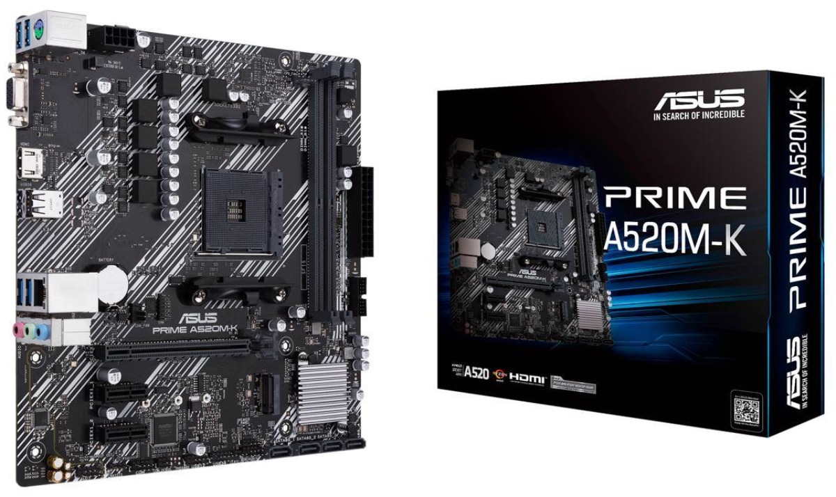 PRIMEA520M-K Tarjeta Madre ASUS PRIME A520M-K AMD A520 Zócalo AM4 micro ATX - - en Elite Center