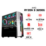 ELITE PC GAMER - Ryzen 3 3200G,16GB RAM RGB v5 - Serie PLATINO