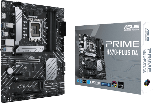 1538712_picture_1644254724-1.png ASUS PRIME H670-PLUS D4 - Placa base - ATX - Socket LGA1700 - H670 Chipset - USB-C Gen2, USB 3.2 Gen 1, USB 3.2 Gen 2 - 2.5 Gigabit LAN - Tarjeta gráfica (CPU necesaria) - HD Audio (8-canales) - - en Elite Center