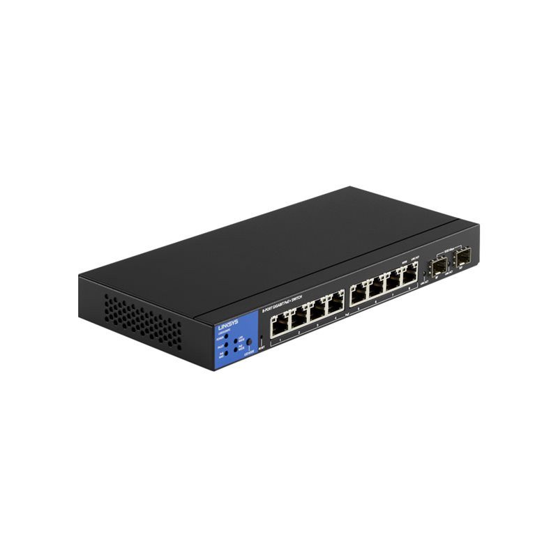 nw220lks36-conmutador-linksys-lgs310mpc-8-port-managed-poe-ge-switch-2-1gb-sfp.jpg Linksys Switch PoE+ de red Gigabit de 8 puertos - - en Elite Center