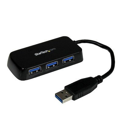 st4300minu3b.main_.jpg USB Hub StarTech.com Adaptador Concentrador Hub Ladrón USB 3.0 (5Gbps) Super Speed para Portátil de 4 Puertos Salidas - Negro - - en Elite Center