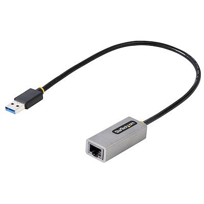 Cable para Accesorios de Computadores StarTech.com Adaptador USB 3.0 a Ethernet Gigabit de 10/100/1000 para Portátiles - con Cable Incorporado de 30cm - Adaptador USB a RJ45 - Adaptador Externo de Red LAN - sin Controladores