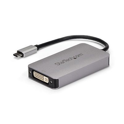 Cable y Adaptador StarTech.com Adaptador USB-C a DVI - Conversor USB Tipo C a DVI con Doble Enlace - Convertidor Activo