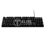 Logitech - Keyboard - Wired - Spanish - USB - Black - carcasa de aluminio - Imagen 3