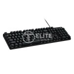 Logitech - Keyboard - Wired - Spanish - USB - Black - carcasa de aluminio - Imagen 2