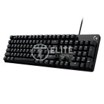 Logitech - Keyboard - Wired - Spanish - USB - Black - carcasa de aluminio