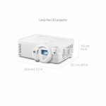 ViewSonic - LS500WH1 - 1280 x 800 - NTSC / PAL / SECAM - 16:10 - 1080p - Portable - Imagen 4