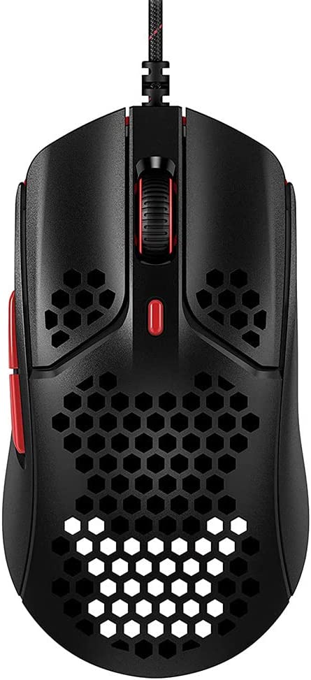 51aBjXnpJL._AC_SL1000_-1.jpg Mouse Ratón gaming HyperX Pulsefire Haste (negro-rojo) - Imagen 1