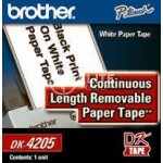 Cinta de Impresión Brother DK4205 Negro, Blanco