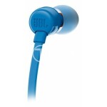 JBL T110 - Auriculares internos con micro - en oreja - cableado - conector de 3,5 mm - azul - Imagen 4
