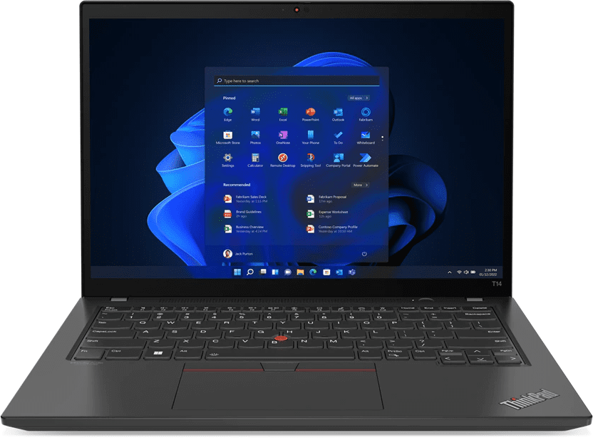 1677498_picture_1670070759.png Portátil Lenovo ThinkPad T14 Gen 3 (Intel) Intel® Core™ i7 i7-1260P Portátil 35,6 cm (14") WUXGA 16 GB DDR4-SDRAM 1 TB SSD Wi-Fi 6E (802.11ax) Windows 11 Pro Español Negro - - en Elite Center