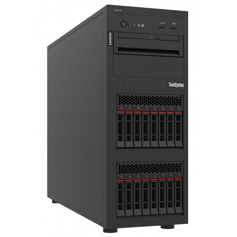 7d8f1006la-lenovo-thinksystem-st250-v2-e-2324g-16gb.jpg Servidor Lenovo ThinkSystem ST250 V2 servidor 0 GB Torre Intel Xeon E E-2314 2,8 GHz 16 GB DDR4-SDRAM 550 W - - en Elite Center
