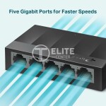 TP-Link LS1005G switch No administrado Gigabit Ethernet (10/100/1000) Negro - Imagen 4