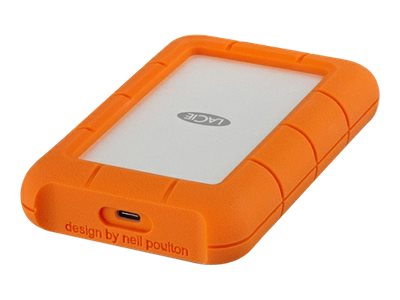 LaCie Rugged USB-C STFR5000800 - Disco duro - 5 TB - externo (portátil) - USB 3.1 Gen 1 (USB-C conector) - con Plan de Servicio de recuperación de datos Rescue durante 2 años