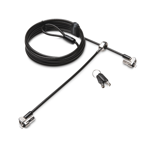 Seguridad Kensington Cable MicroSaver 2.0 Twin para notebook (2,4mts). Empaque bulk.