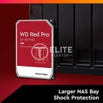 WD Red Pro NAS Hard Drive WD161KFGX - Disco duro - 16 TB - interno - 3.5" - SATA 6Gb/s - 7200 rpm - búfer: 512 MB - Imagen 3