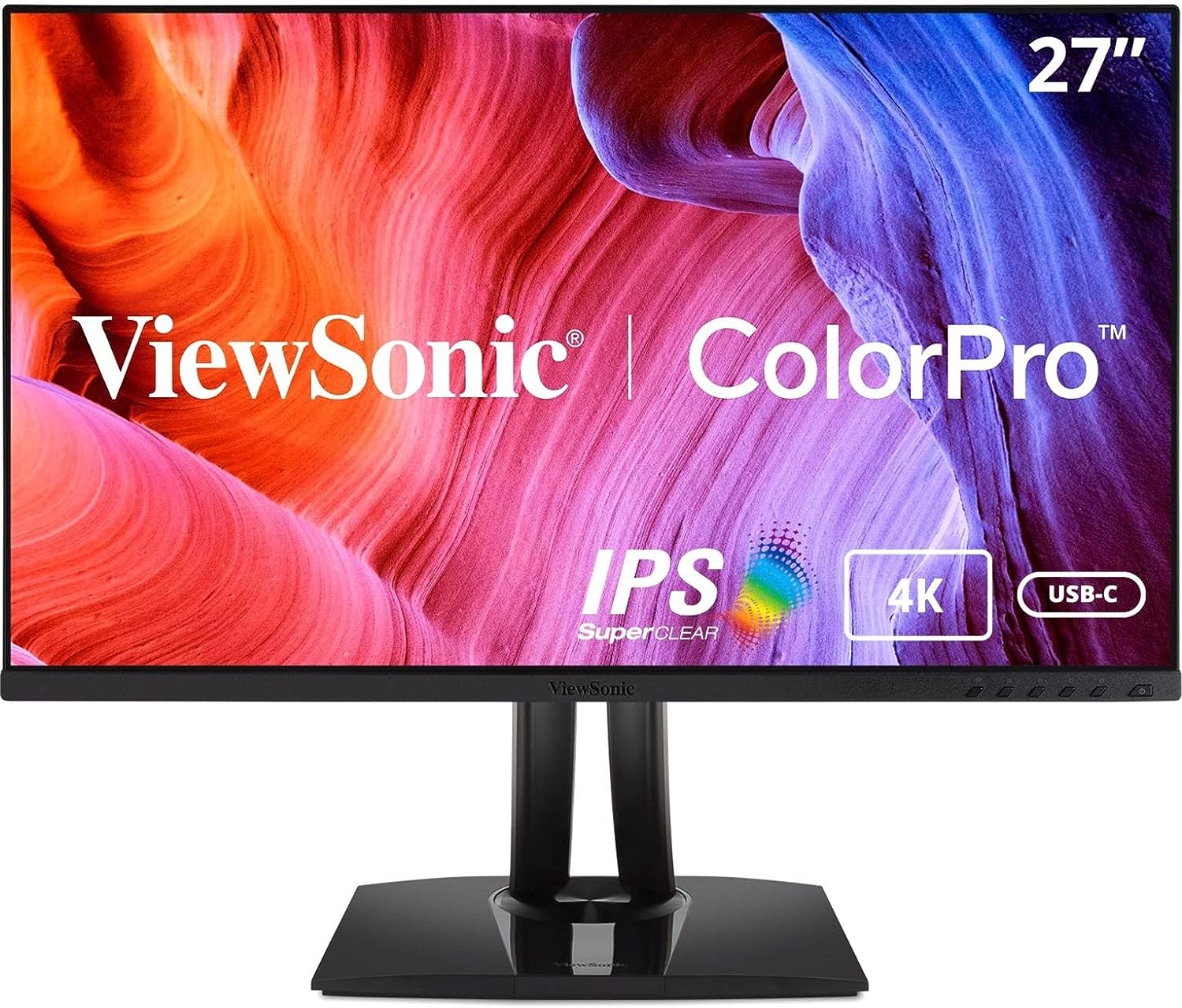 71qhy4L0FeL._AC_SL1500_.jpg Monitor Viewsonic VP2756-4K pantalla para PC 68,6 cm (27") 3840 x 2160 Pixeles 4K Ultra HD LED Negro - Imagen 1