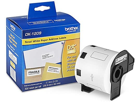 Cinta de Impresión Brother DK1209 Blanco DK