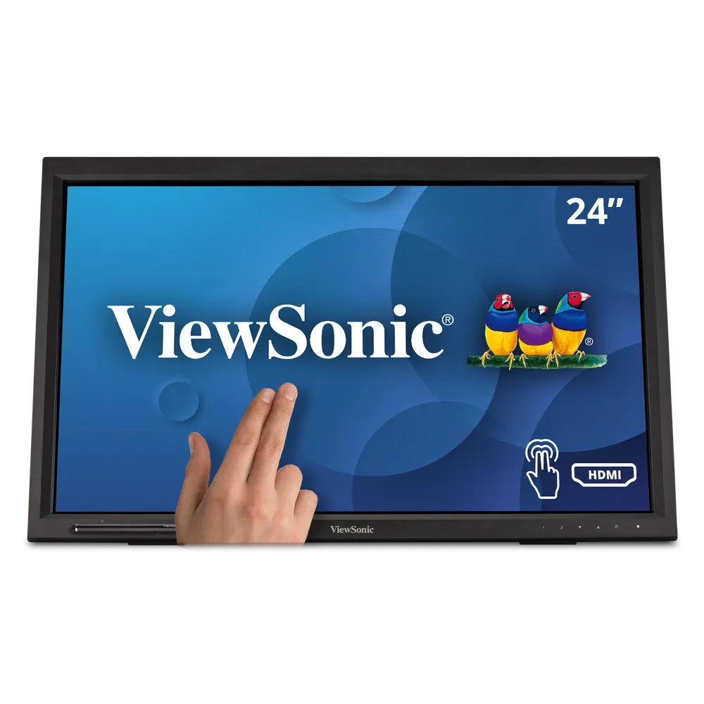 Monitor Viewsonic TD2423D pantalla para PC 61 cm (24") 1920 x 1080 Pixeles Full HD LCD Pantalla táctil Negro