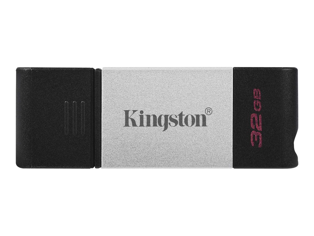 063BH0M9FMHK04H4561X6FBDQW.jpg Unidad Flash USB Kingston Technology DataTraveler 80 unidad flash USB 32 GB USB Tipo C 3.2 Gen 1 (3.1 Gen 1) Negro, Plata - Imagen 1