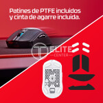 Mouse HyperX Pulsefire Haste 2: ratón gaming inalámbrico (blanco) - Imagen 3