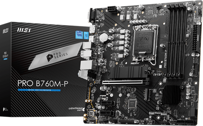 1820118_picture_1695735684.png Tarjeta Madre MSI PRO B760M-P DDR4 placa base Intel B760 LGA 1700 micro ATX - - en Elite Center