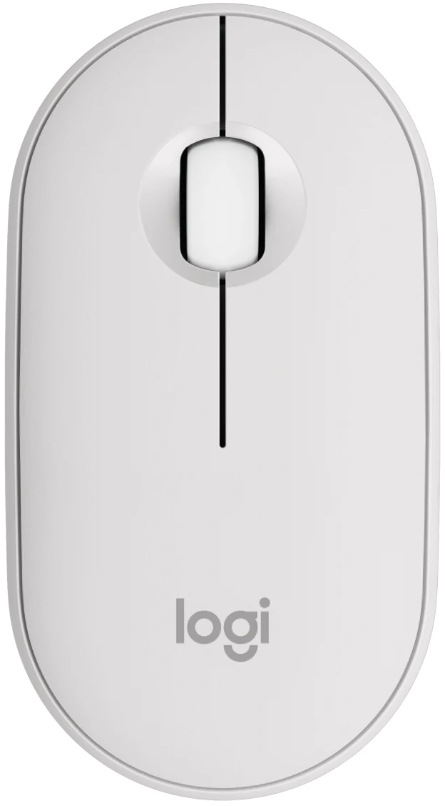 Logitech - Mouse - Bluetooth - Wireless - White