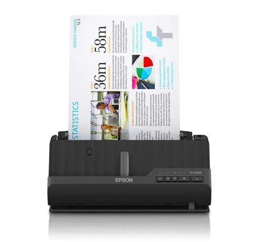 g2anhqj1_3c40731a_thumbnail_512-1-1.jpg Escáner Epson ES-C320W ADF + escáner alimentado por hojas 600 x 600 DPI A4 Negro - Imagen 1