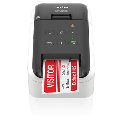 Brother QL-810W impresora de etiquetas Térmica directa Color 300 x 600 DPI 176 mm/s Inalámbrico y alámbrico DK Wifi