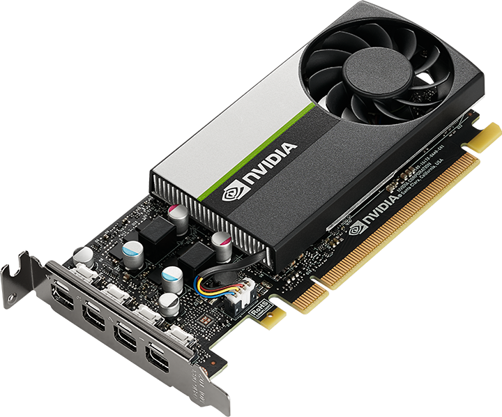 1560875_picture_1648414461.png NVIDIA T1000 - Tarjeta gráfica - T1000 - 8 GB GDDR6 - PCIe 3.0 x16 perfil bajo - 4 x Mini DisplayPort - - en Elite Center