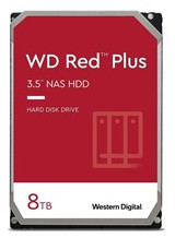 Disco Duro para NAS 8TB WD Red Plus, 5640 RPM, Caché de 256 MB, 3.5", SATA 6 Gb/s