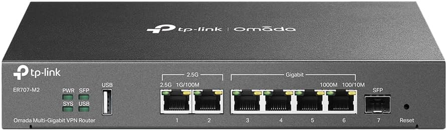 51FaZh-W4L._AC_SL1000_.jpg Enrutador TP-Link Omada ER707-M2 router 2.5 Gigabit Ethernet, Ethernet rápido, Gigabit Ethernet Negro - - en Elite Center