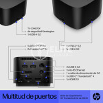 Accesorio para Portátil HP Base de acoplamiento Thunderbolt G4 280 W con cable combo - Imagen 2
