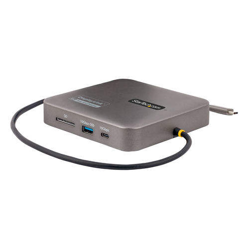 Accesorio para Portátil StarTech.com Docking Station USB C - USB Tipo C - HDMI Doble de 4K 60Hz compatible con MacBook Pro (M1/M2/M3/M4) y Windows - Hub Ladrón USB-A/USB-C de 10Gbps - PD de 100W - GbE - SD - Cable 56cm