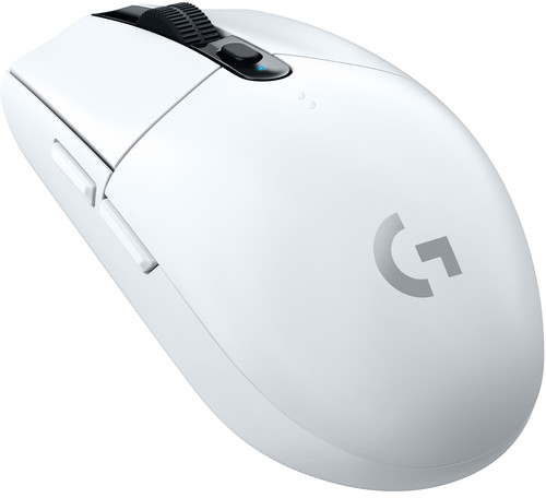 Logitech G G305 - Ratón - óptico - 6 botones - inalámbrico - LIGHTSPEED - receptor inalámbrico USB - blanco