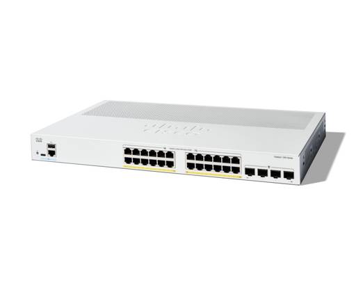 Switch Cisco Catalyst 1300 - 24 Puertos Gigabit Ethernet PoE+, 4 Puertos SFP, Gestionado L2/L3