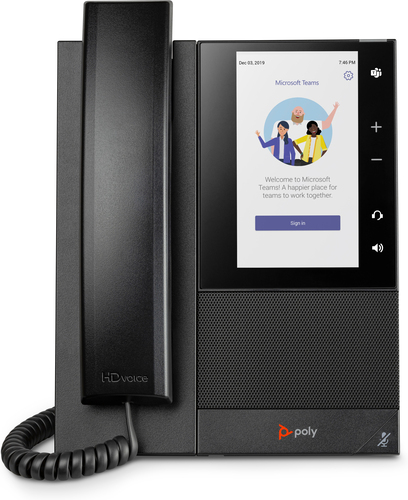 HP Poly Teléfono multimedia empresarial Poly CCX 500 para Microsoft Teams y habilitado para alimentación a través de Ethernet (PoE) HP Poly Teléfono multimedia empresarial Poly CCX 500 para Microsoft Teams y habilitado para alimentación a través de Ethernet (PoE) - - en Elite Center