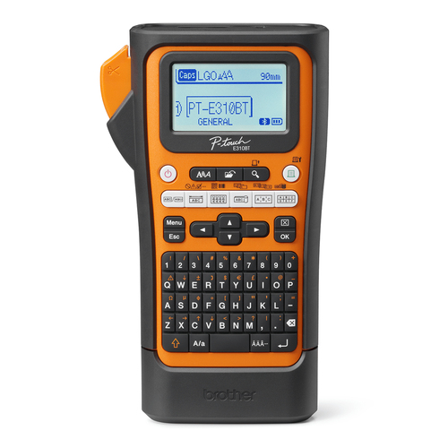 Brother PT-E310BTVP impresora de etiquetas Transferencia térmica 180 x 180 DPI 20 mm/s Inalámbrico y alámbrico HSE/TZe Bluetooth QWERTY