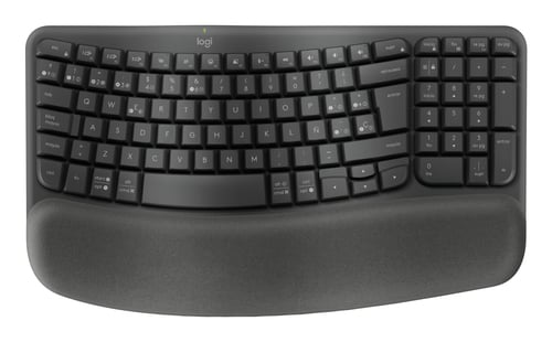 Teclado Logitech Wave Keys for Business teclado Oficina RF Wireless + Bluetooth QWERTY Español Grafito